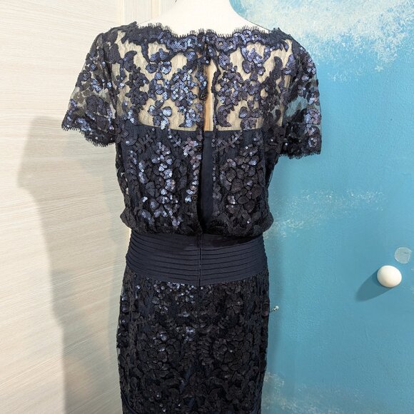 Tadashi Shoji Navy Lace Midi Dress - Picture 8 of 13